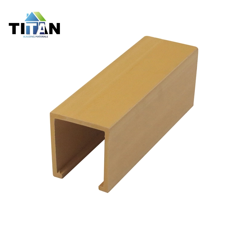 Co-Extrusion Wooden Square Indoor Partition WPC Partition Timber Wood Tube