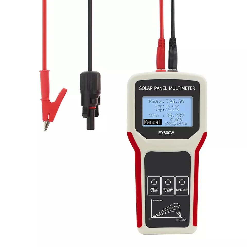 MPPT Digital PV Meter Smart Stromspannungsprüfer Solarmodul Multimeter mit LCD-Display