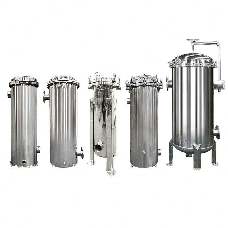 Chemical Industry 100L/H Industrial Liquid Bag Filter Housings for Seawater Desalination Plant