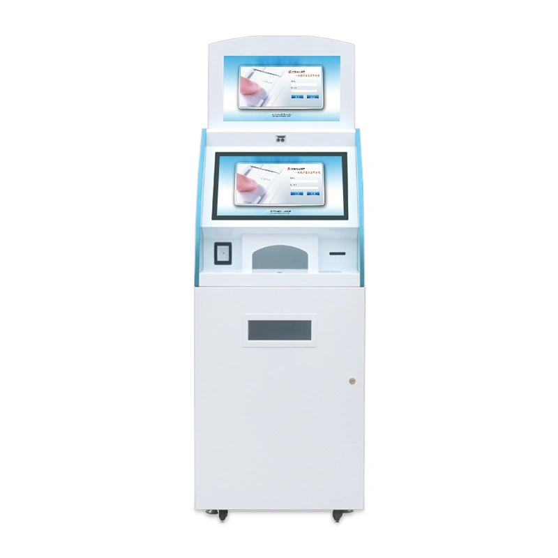 OEM ODM 19" 21.5" Interactive Dual Display Touch Screen Self Service Banking Bill Payment Terminal Kiosk with Industrial Grade Stability Quality ATM Machine