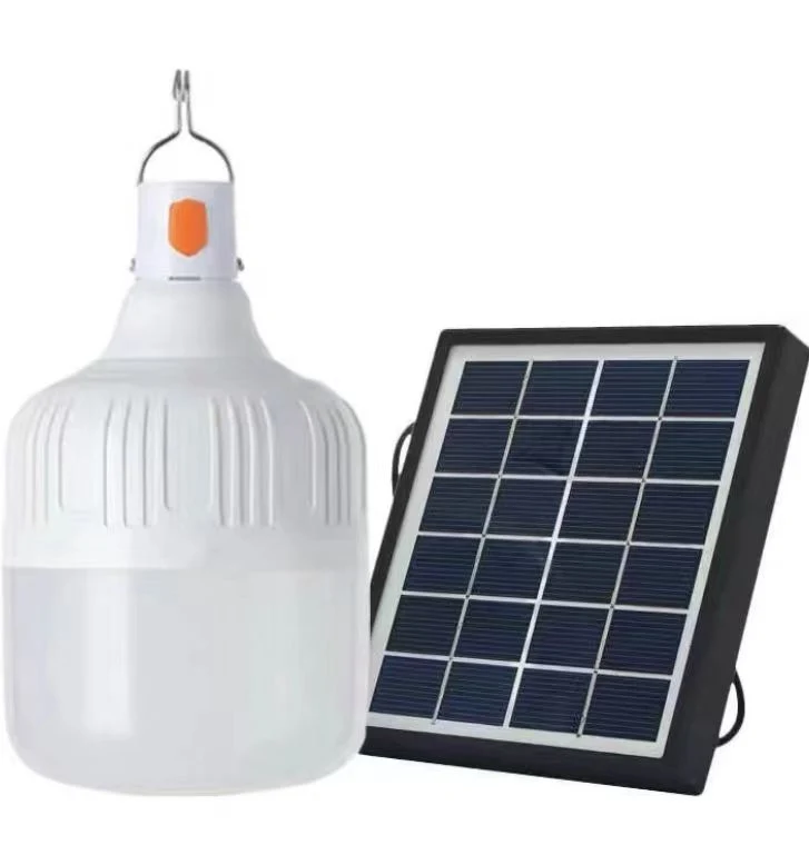 Lampe de batterie de camping directement rechargeable en usine à LED d'économie d'énergie domestique Lampe solaire