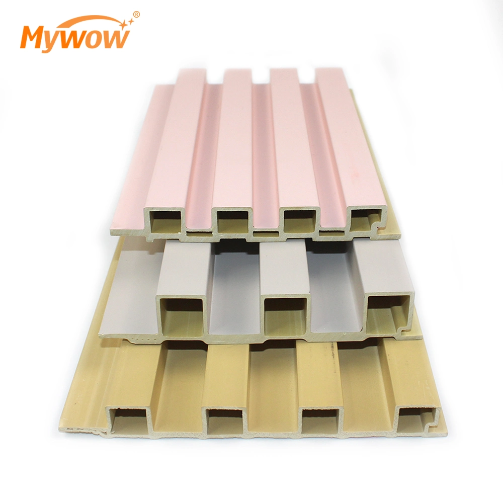 Interior Wooden Plastic Composite Waterproof Fireproof PVC WPC Wall Panel for Home Decor