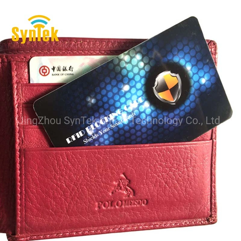 Cartão de bloqueio RFID e-Shield impresso e vendido a quente proteção RFID