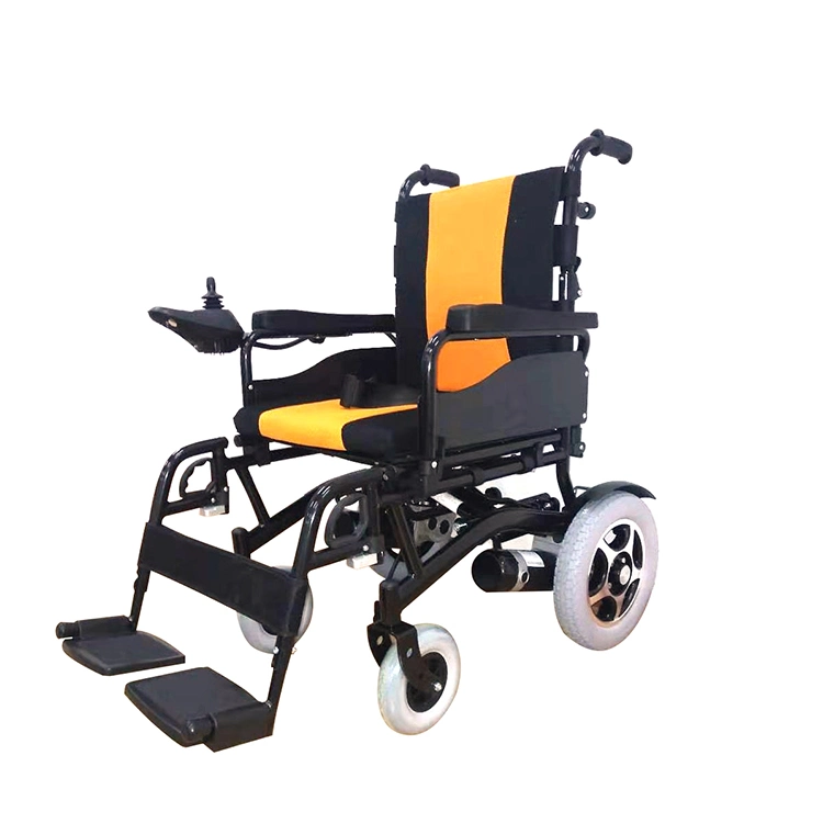 Hot Selling 12" PU Tire Folding Electric Wheelchair Lightweight Power Remote Control Electric Wheelchair