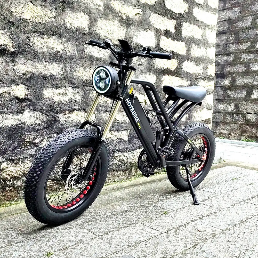 500W 750W 1000W Ebike Full Suspension Electric Dirt Bike 20 Inch Electric Bike
