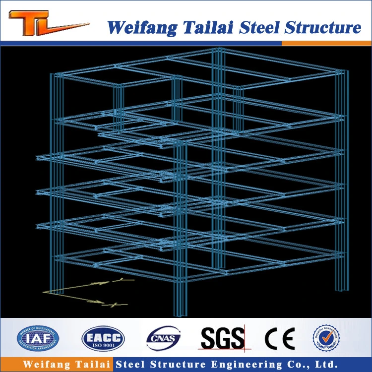 Prefabricated Steel Structure Construction for Workshop Warehouse Office and Stores with Multi Storey Building