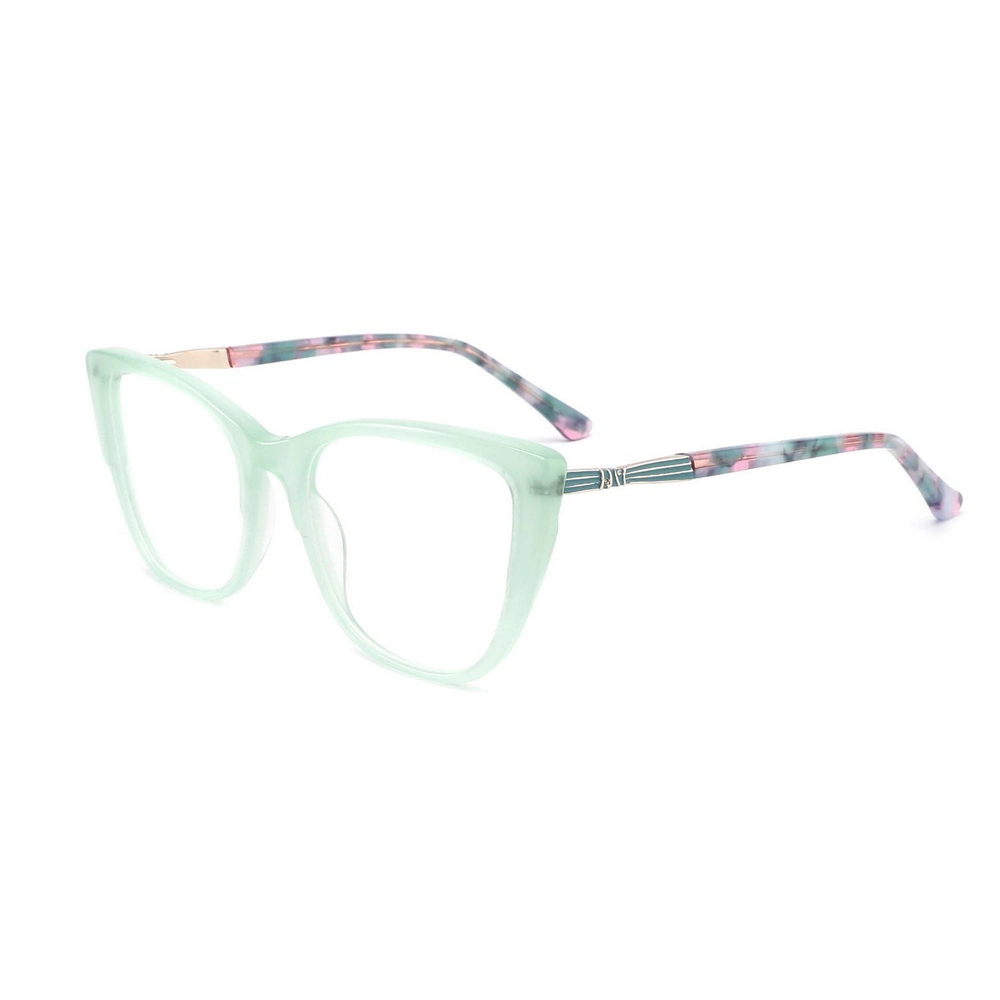 Cool Fluorescent Color Double Color Women Optical Eyeglasses Acetate Frame Eyeweares