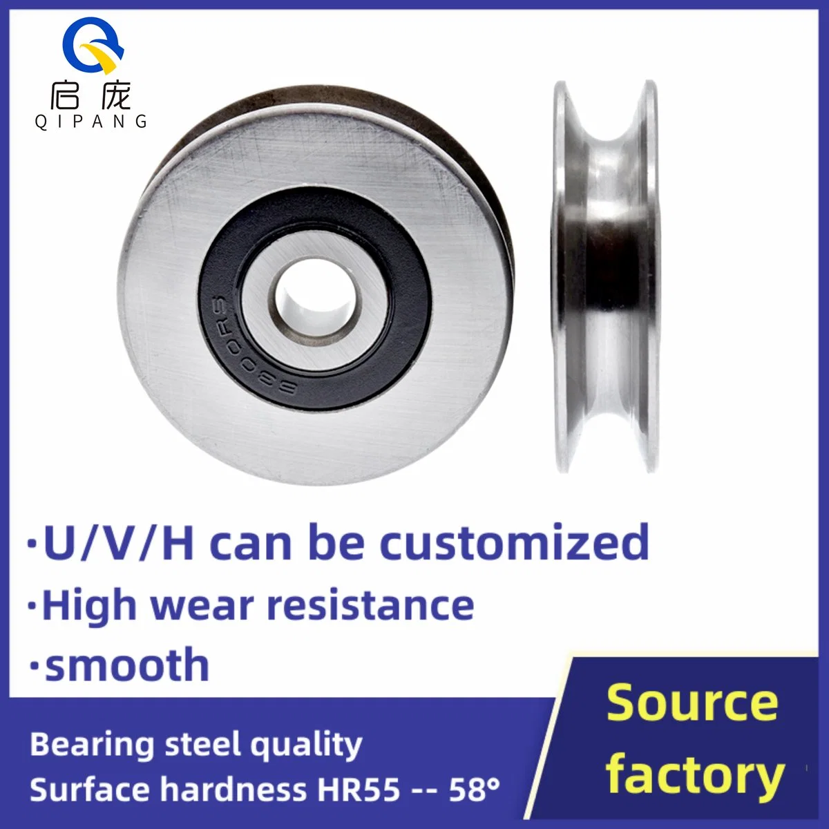 12*54*25 V10 Rail Linear Bearing Guide Rollers, Double Row Guide Rail Track Roller V Groove Bearing