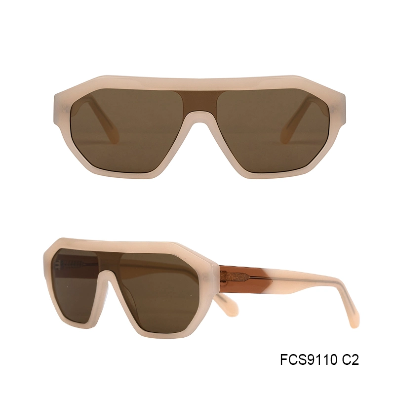 Eco Friendly Acetate with Nice Quality Hand-Make Fashion Sunglasses for Lady