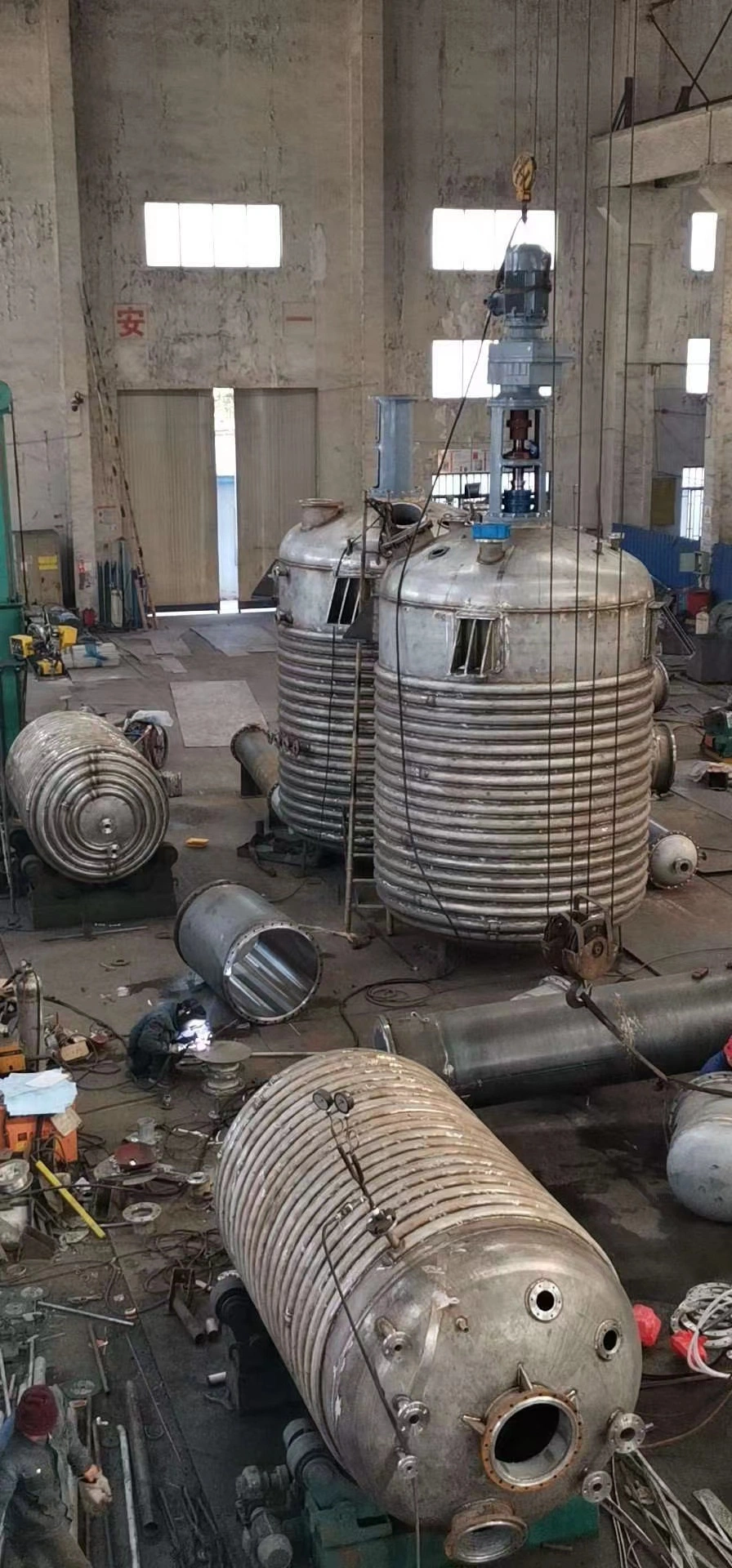 Stainless Steel, Titanium, Nickel, Hastelloy Chemical Mixing Jacket Reactor Vessel