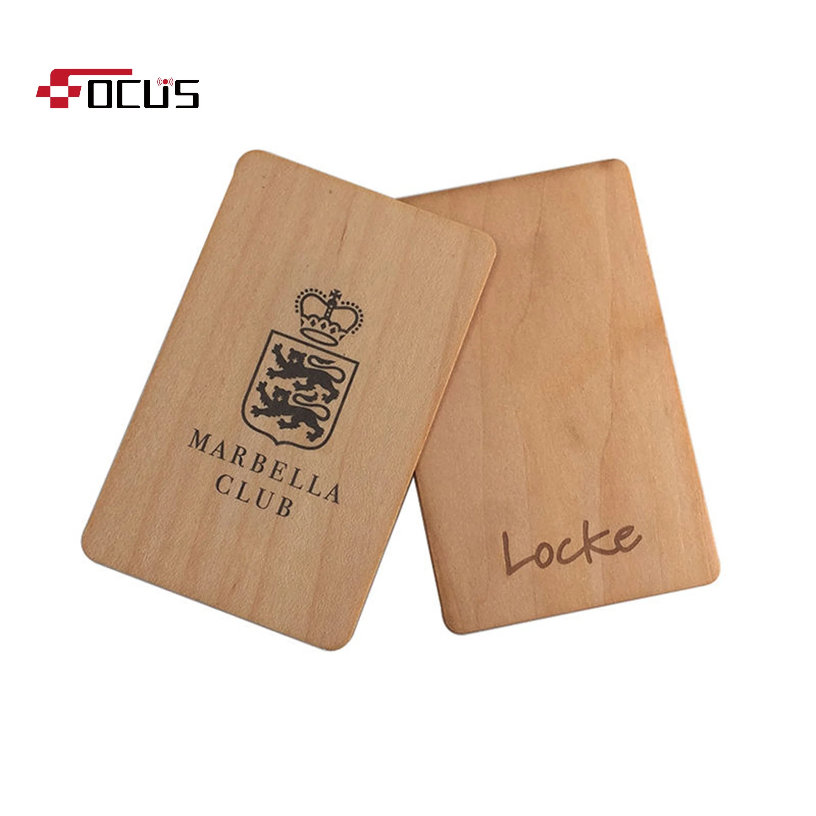 ISO Mf 1K RFID Wooden Card Bamboo Hotel Key Card