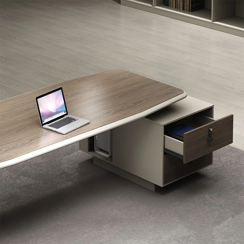 Sois accueilli avec de nouveaux meubles de bureau modernes Dernier bureau de bureau Ensemble de bureau en bois pour PDG Table de bureau exécutif