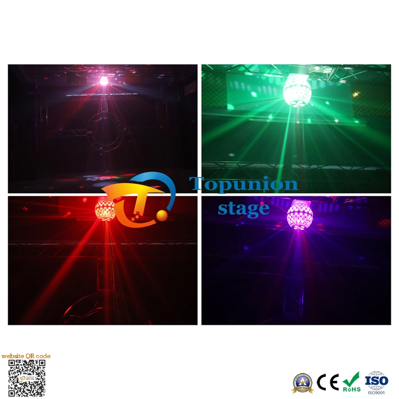 Home Bar LED bola mágica giratoria explosión de luz láser Interior Rock Colorful Crystal Ball Light