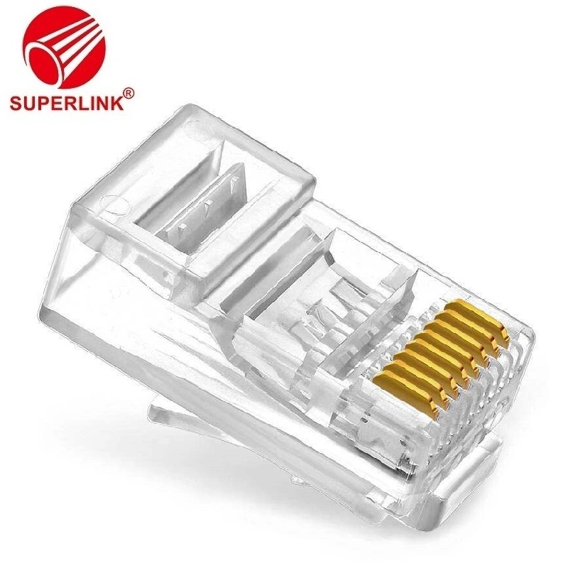 Gold Plated Shielded 8p8c RJ45 Connector Plug for Cable Cat5e CAT6 LAN Cable