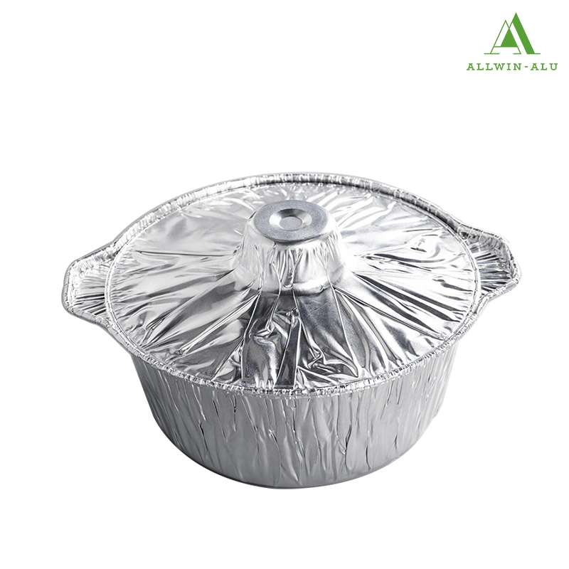 Высокое качество 3850мл алюминиевую фольгу сосуд с крышкой одноразовые домашних хозяйств и потенциометра из алюминиевой фольги