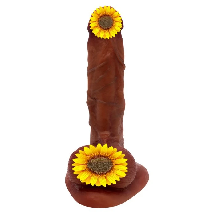 Dildo réaliste avec une forte ventouses, épais en silicone pénis pour jouer, doux et mains libres pour Skin-Friendly vaginales et anales G-Spot Jouer, sex toy 6,69"