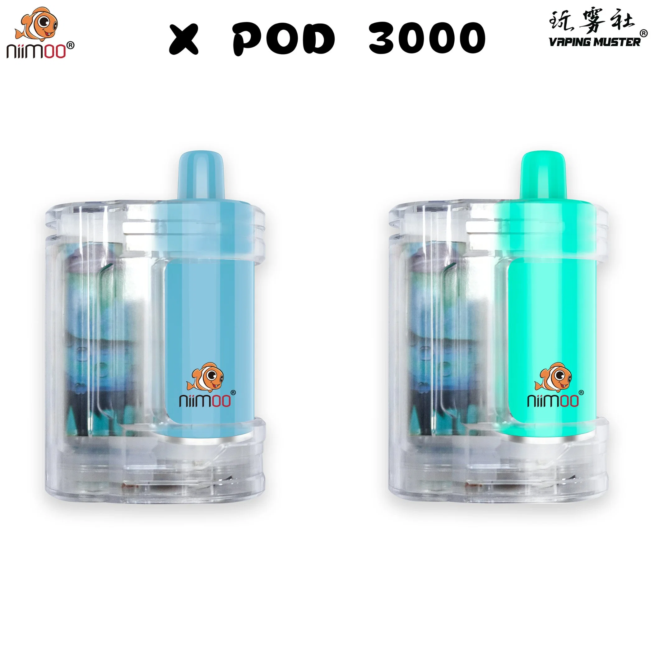 Заводские Niimoo X Pod 3000 Puffs одноразовые Vape перо оптовые Электронные сигареты