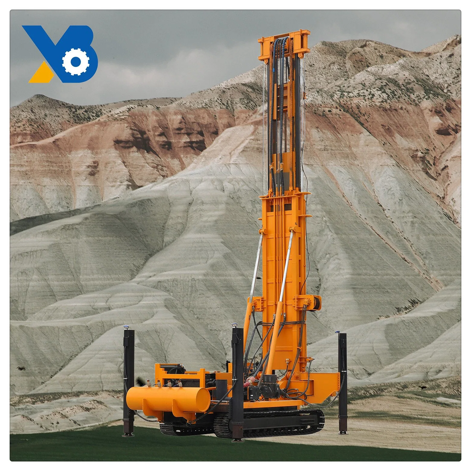 Perforación de Ingeniería de Construcción de perforación de Roca dura de perforación hidráulica de Mines Blast Hole Máquina Rig en Pakistán