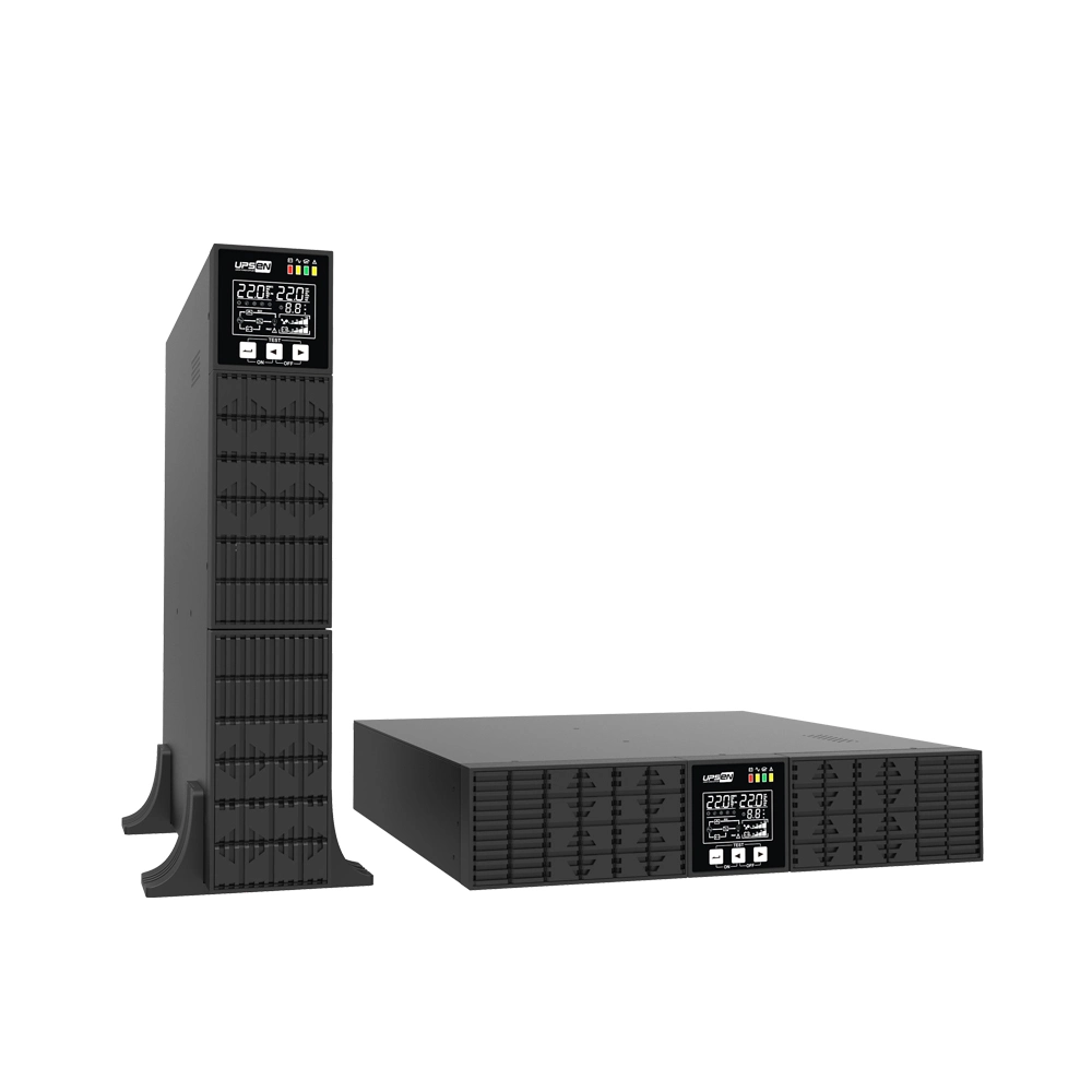 19 Inch 2u Rack Mount 2kVA 2000va 2 kVA Online UPS Back Power Without External Battery Pack LCD Screen