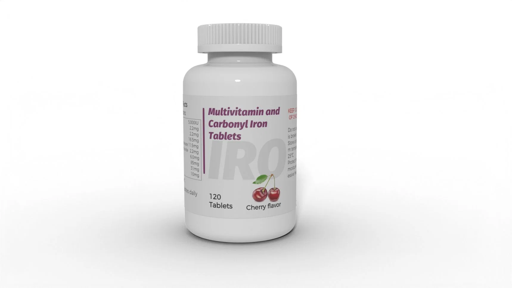 Suplemento de cuidados de saúde Multtivitamina e carbonyl Iron Tablets Bodycare medicina acabada Vitmain