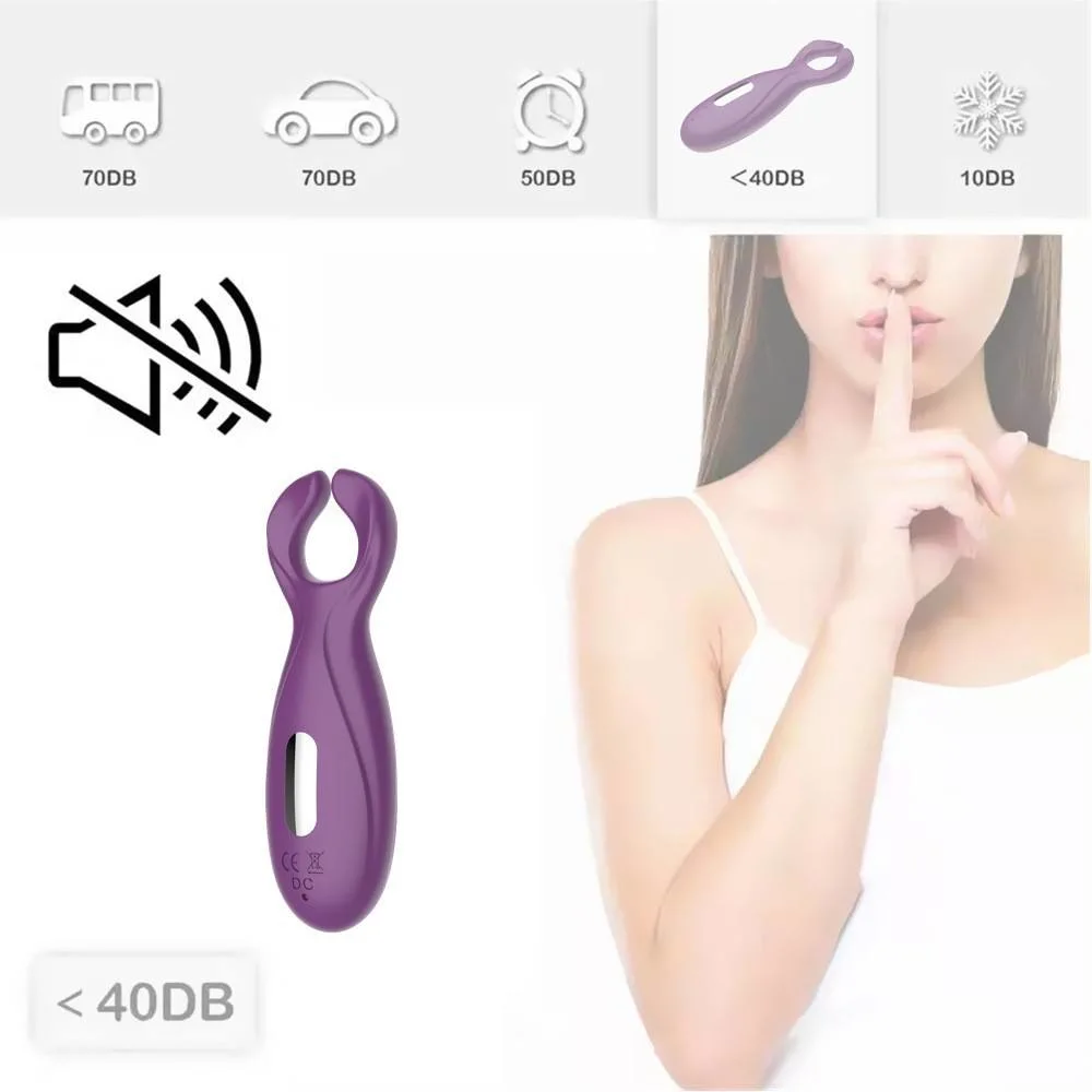 Hot Sale Vibrator Female Sex Massage Breast Clip Flirting Vibrator Clitoris to Stimulate The Breast Adult Products