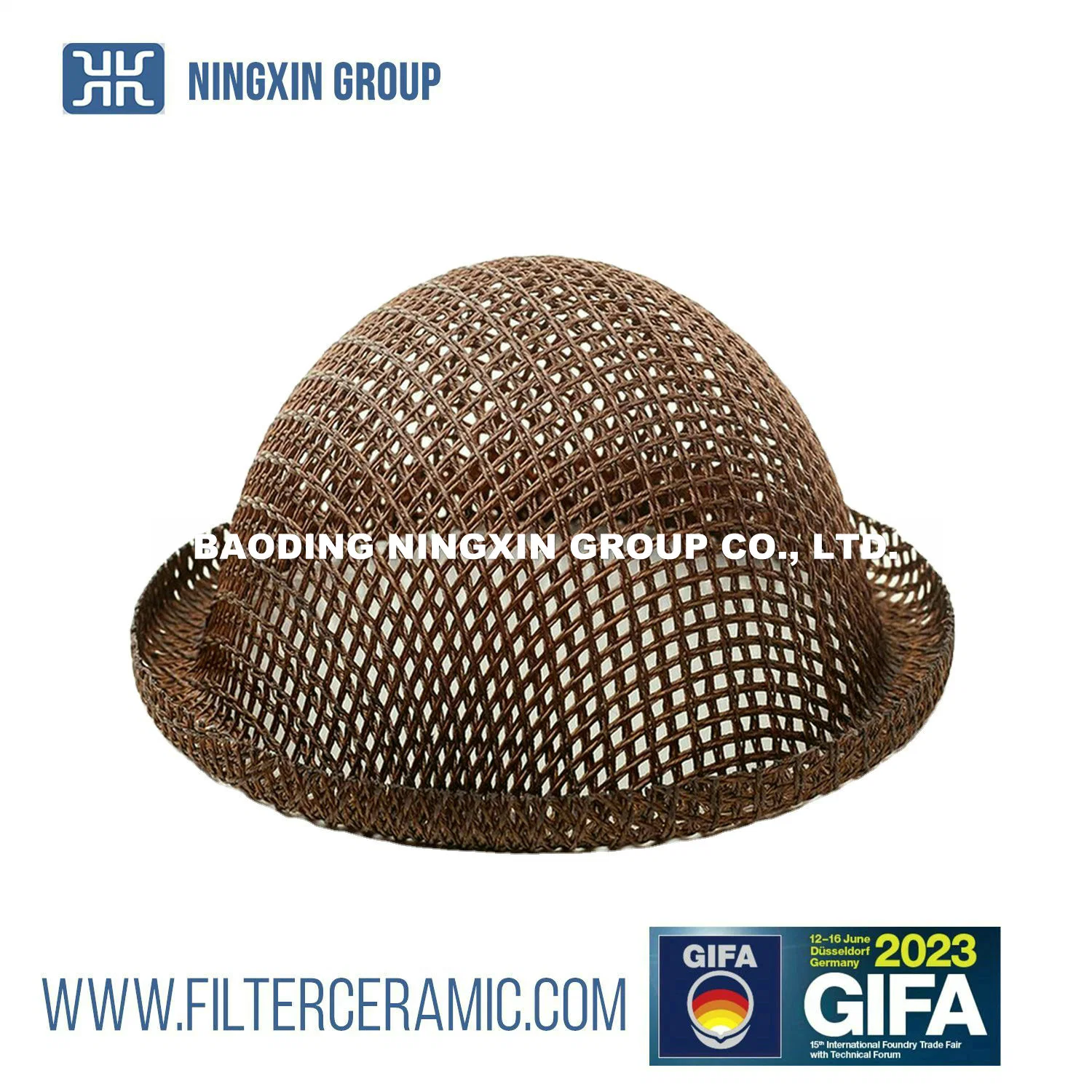 High Silica Fiberglass Filter Mesh Net for Molten Iron Steel Casting Filtration