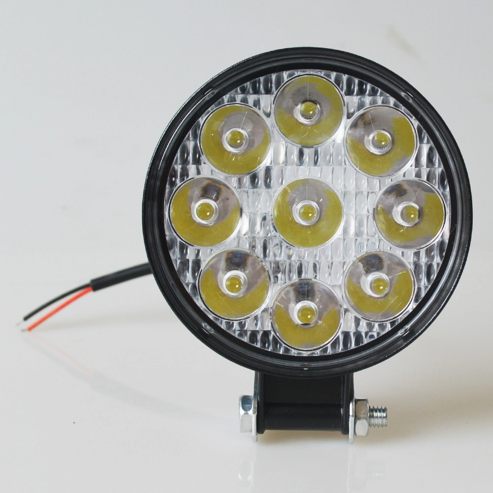 84mm 9-30V nueva IP67 4X4 coche de la Ronda exterior del vehículo off road Auto LED 27W 12V de luces de trabajo de alquiler automático de luces de trabajo de la luz de trabajo LED 27W