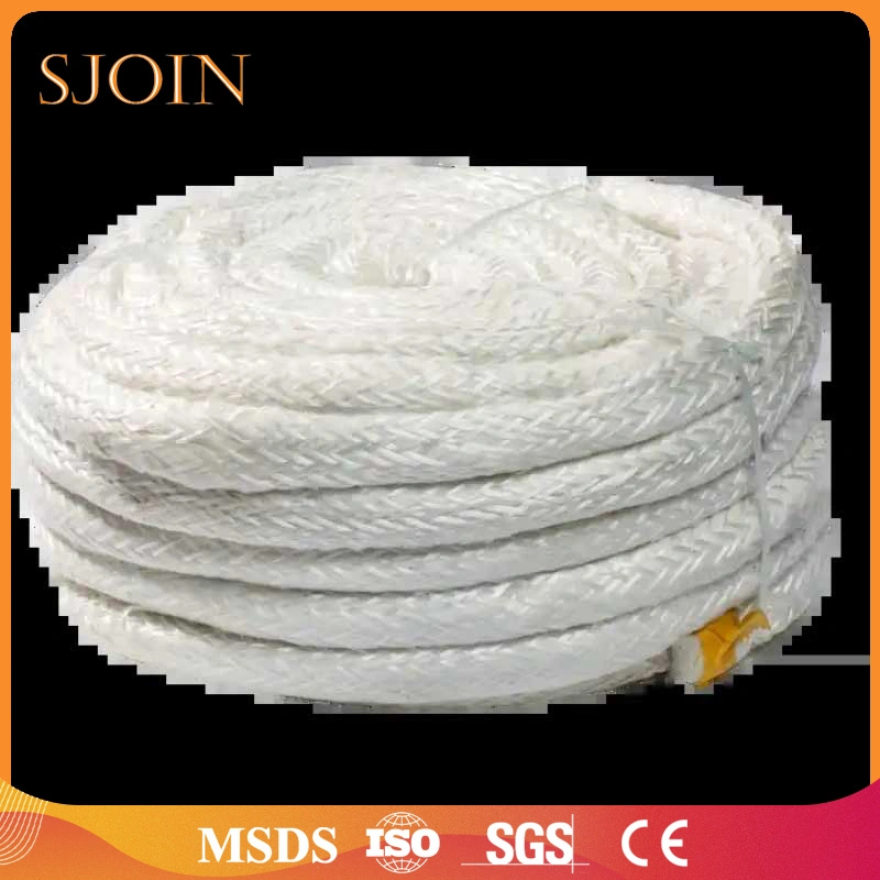 5mm 8mm 10mm 20mm 25mm 30mm Thermal Insulation Fireproof Fireplace Round Square Insulation Material Woven Sealing Rope Glass Fiber Rope Refractory Rope