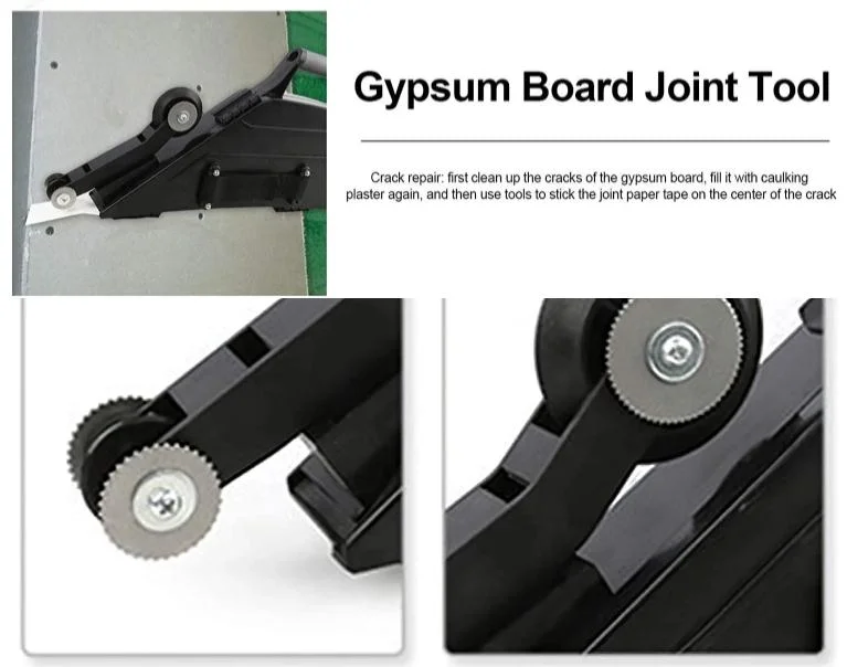 Gypsum Board Joint Tool Flat Box with Roller Wheel Plasterboard Floor Construction Drywall Finishing Tool