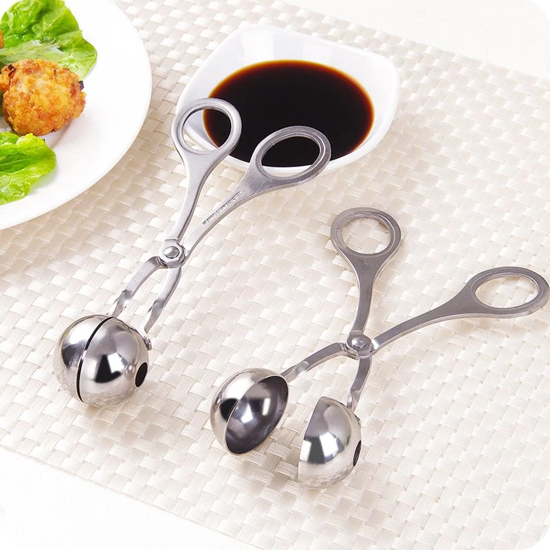 Fantastic Kitchen Meatball Maker Stainless Steel Meat & Poultry Tools DIY Fish Meat Ball Maker Meatball Mold Tools