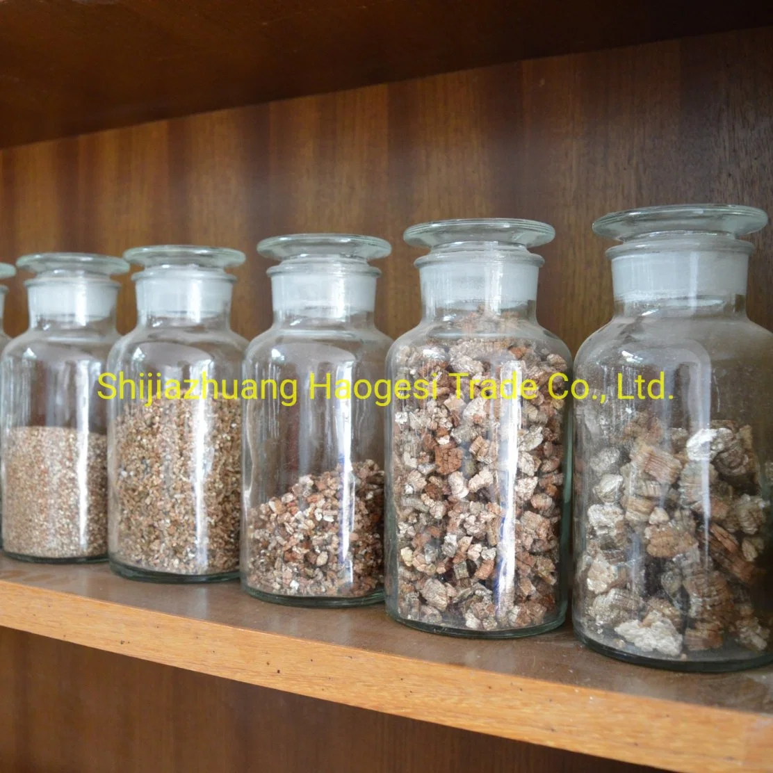 Prateadas vermiculita expandida para o forro de freio usado prateadas vermiculita expandida