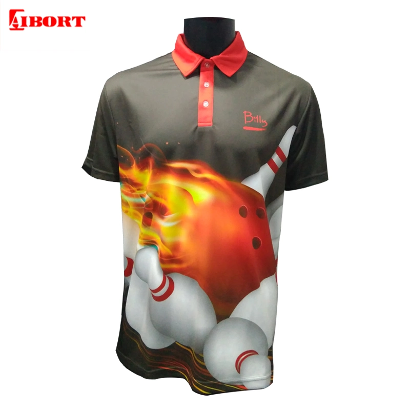 Aibort Custom Pure Color Button Closure Polyester Business Polo Shirt