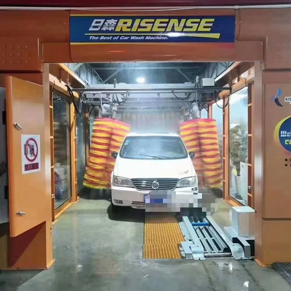 Car wash machine tunnel spa with shampoo and wax