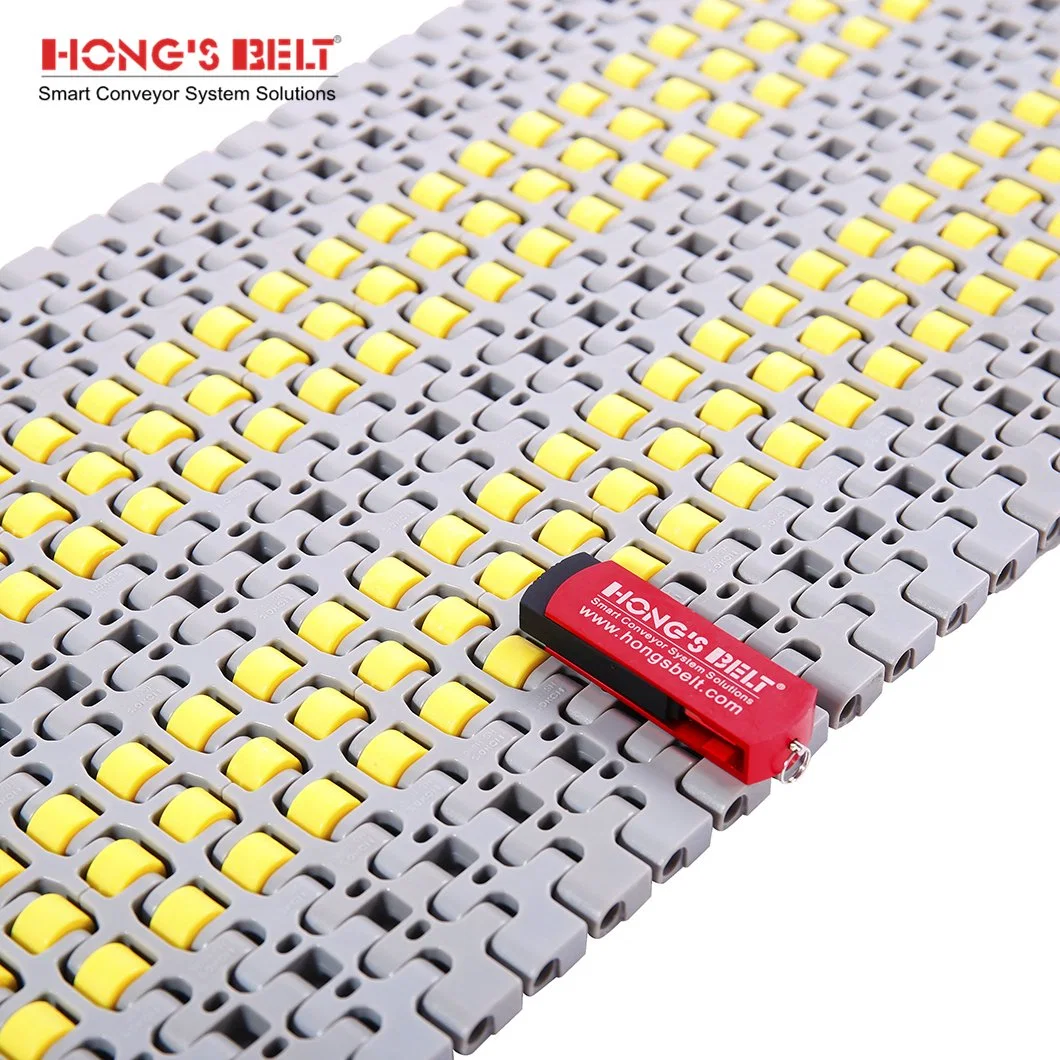 Hongsbelt HS-1100C tensor correia transportadora de plástico modular de topo de linha de embalagem de bebidas