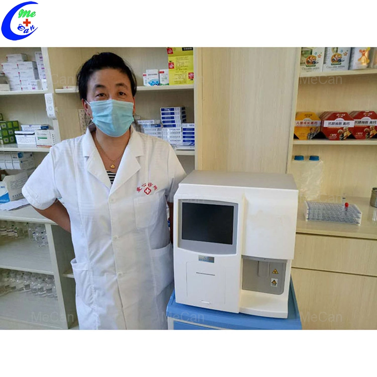 Lab Equipment 3 Part Auto Blood Cell Counter Hematology Analyzer