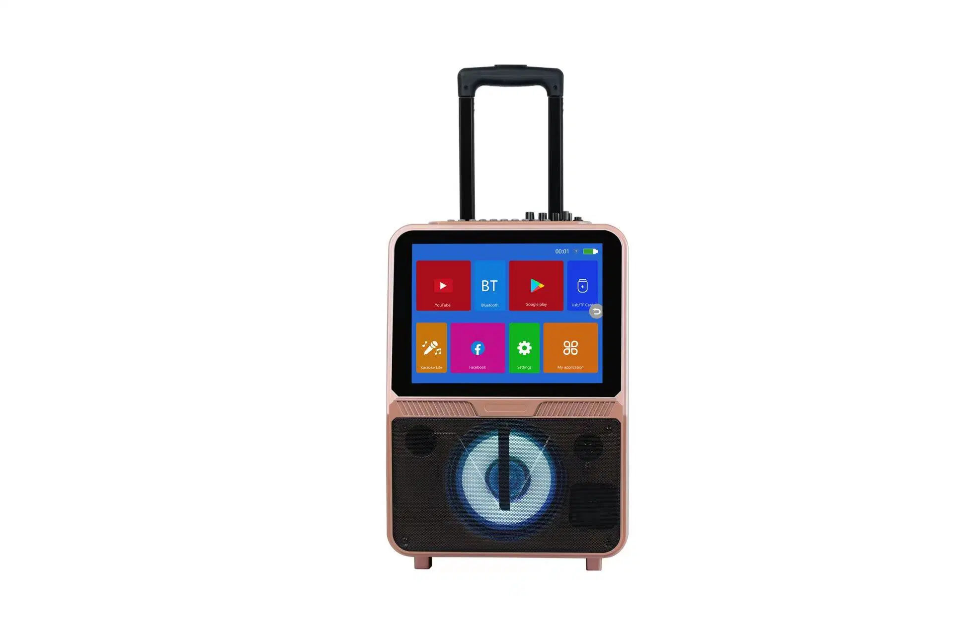 Trolley Speaker Video Monitor Screen Smart Android 11 System Hdm Multi-Functional Outdoor Speaker