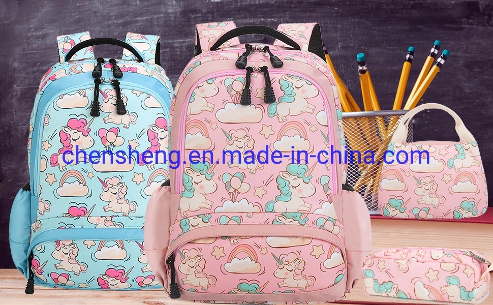 Les enfants de 3 en 1 sac à dos de l'École de bande dessinée en 3D'Animaux de la conception du logiciel UNICORN pour les enfants de l'École des sacs étanches Baby Girls maternelle