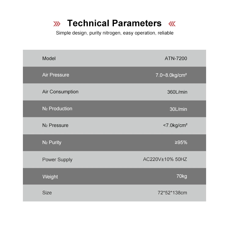 Vehicle Tire Use Nitrogen Generator/Full-Automatic Intelligent Digital Nitrogen Generator