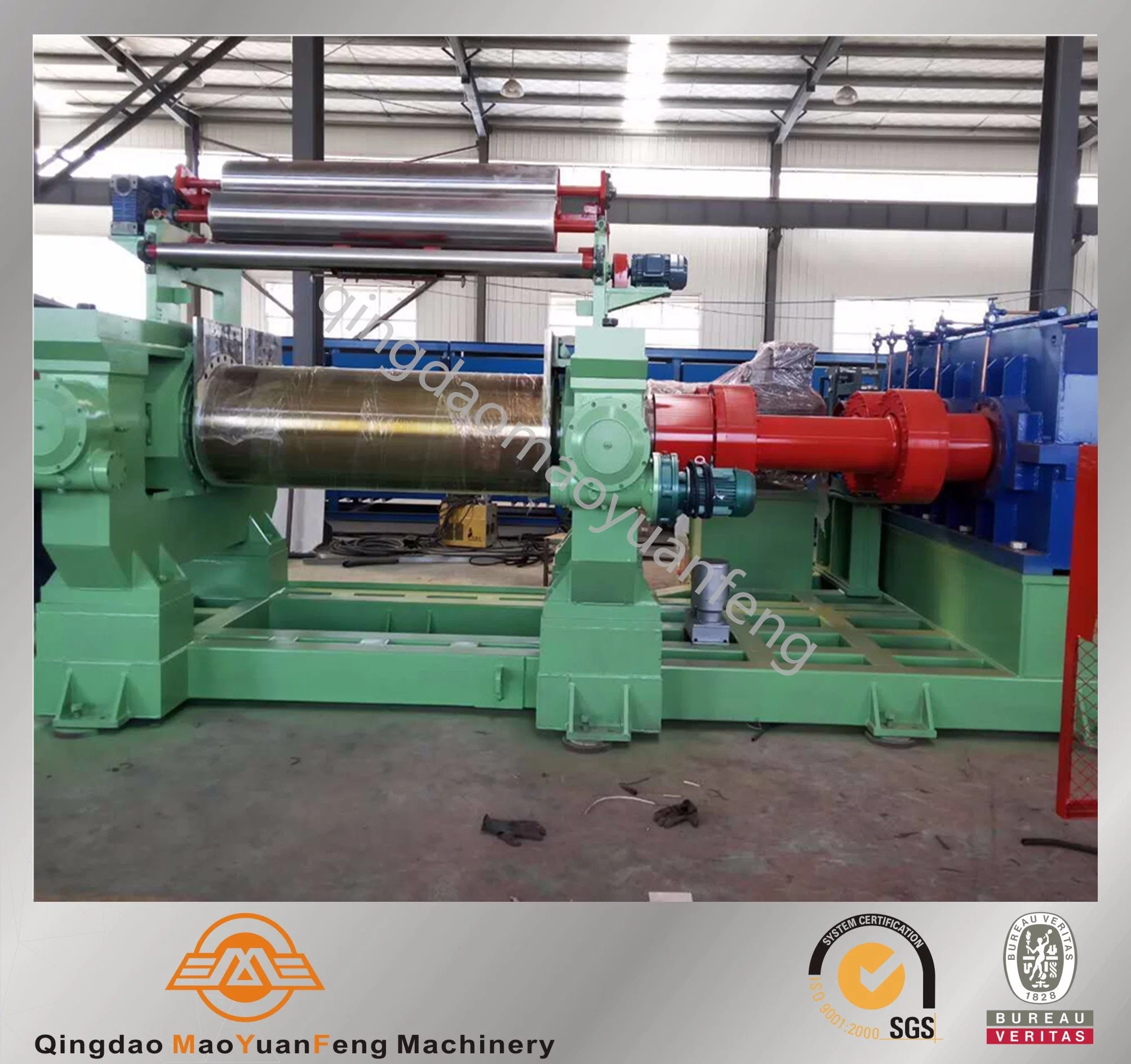 High Efficiency Open Mixing Mill/Two Smooth Rollers Type Rubber Mixer