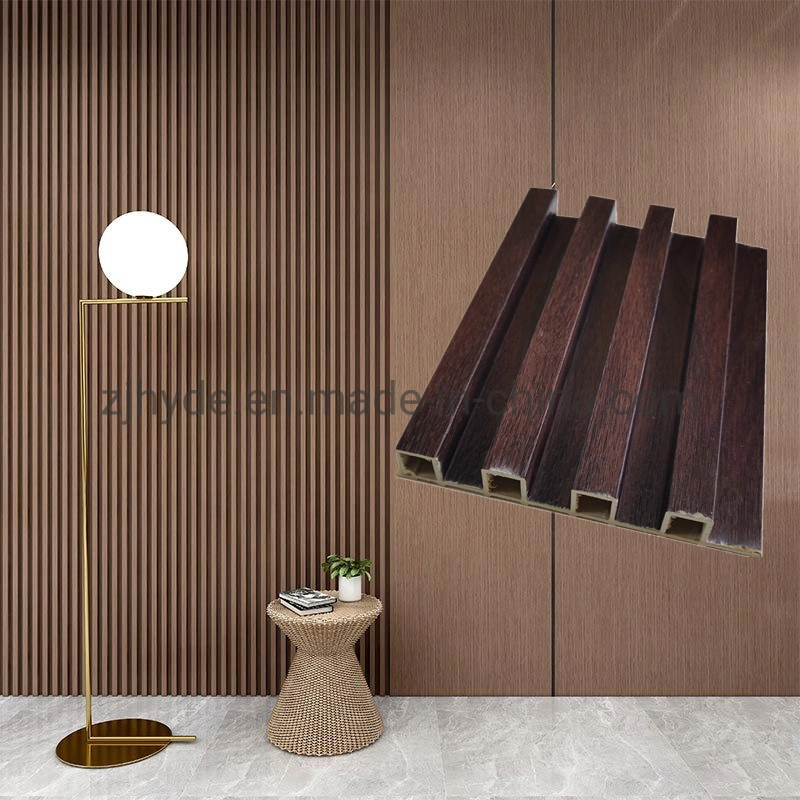 China Factory Customization Composite Decking Cladding Waterproof Wood Composite Wall Fluted WPC 3D Wall Ceiling Panel PVC Wood Wall Panel