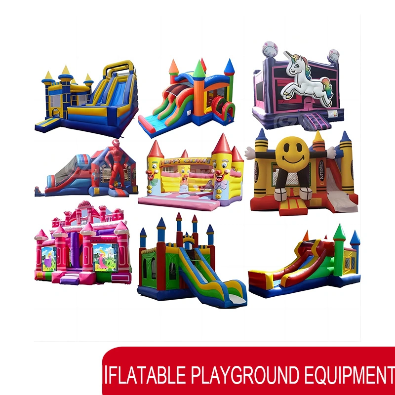 Custom Outdoor Play Toys Castale Pneumatable trampolim para crianças adultos