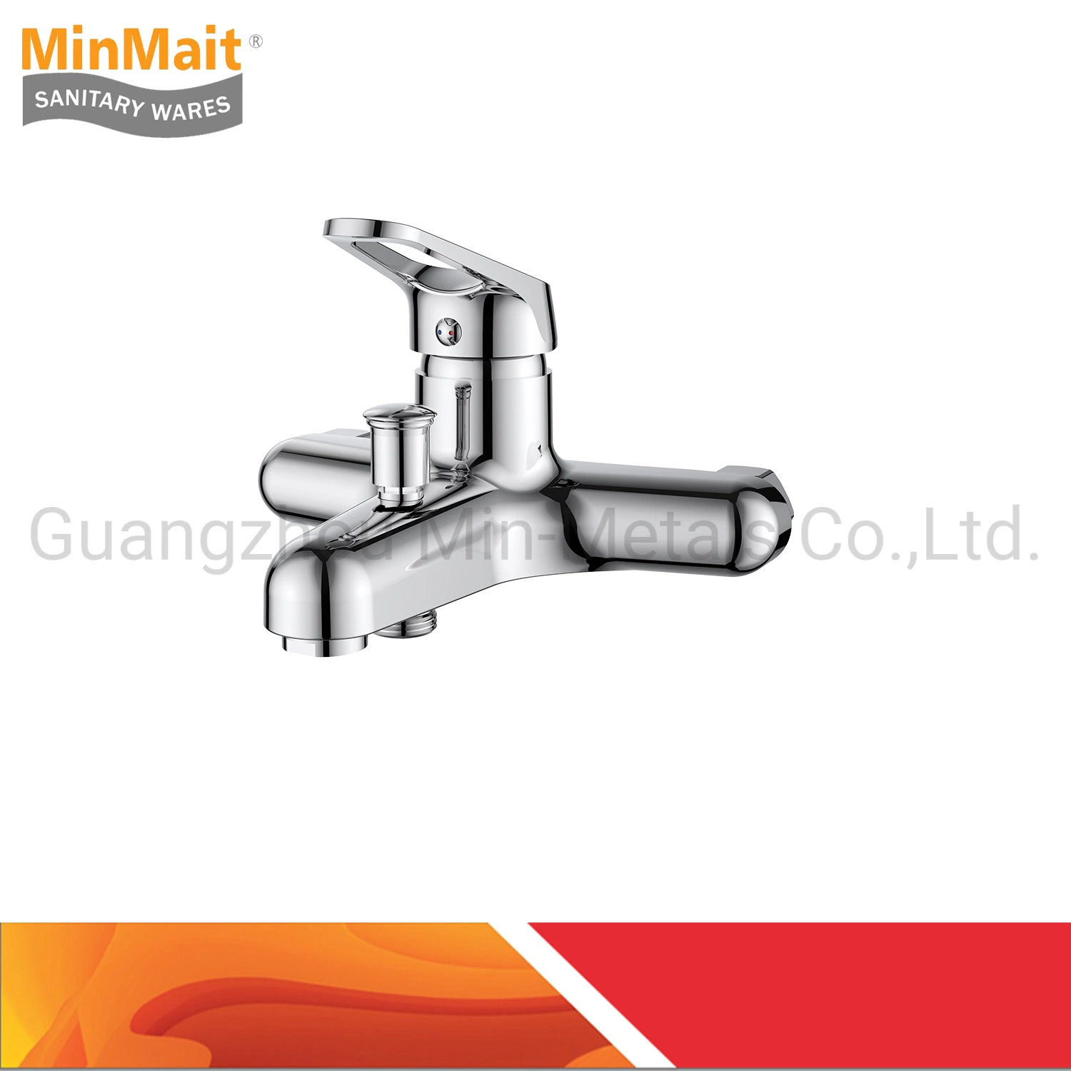 Plastic Faucet Bath Mixer Single Handle Chrome Plated J-2045A