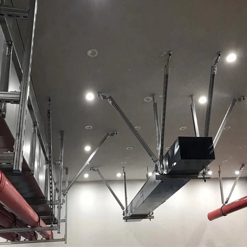 Wind Pipe Anti-Seismic Support and Hanger for Ventilation Duct