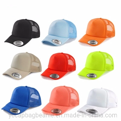 Solid Color Customize Logo Blank Mesh Cap