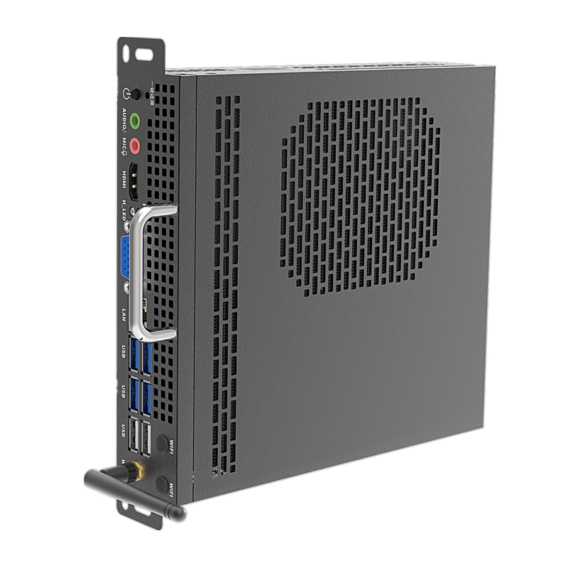 Großhandel in-Tel Core 9th i7 I9-9880h 8g 16g 128g Gaming Office Industrial OPS Computer Win 10 mit WiFi 4K Mini PC-Desktop