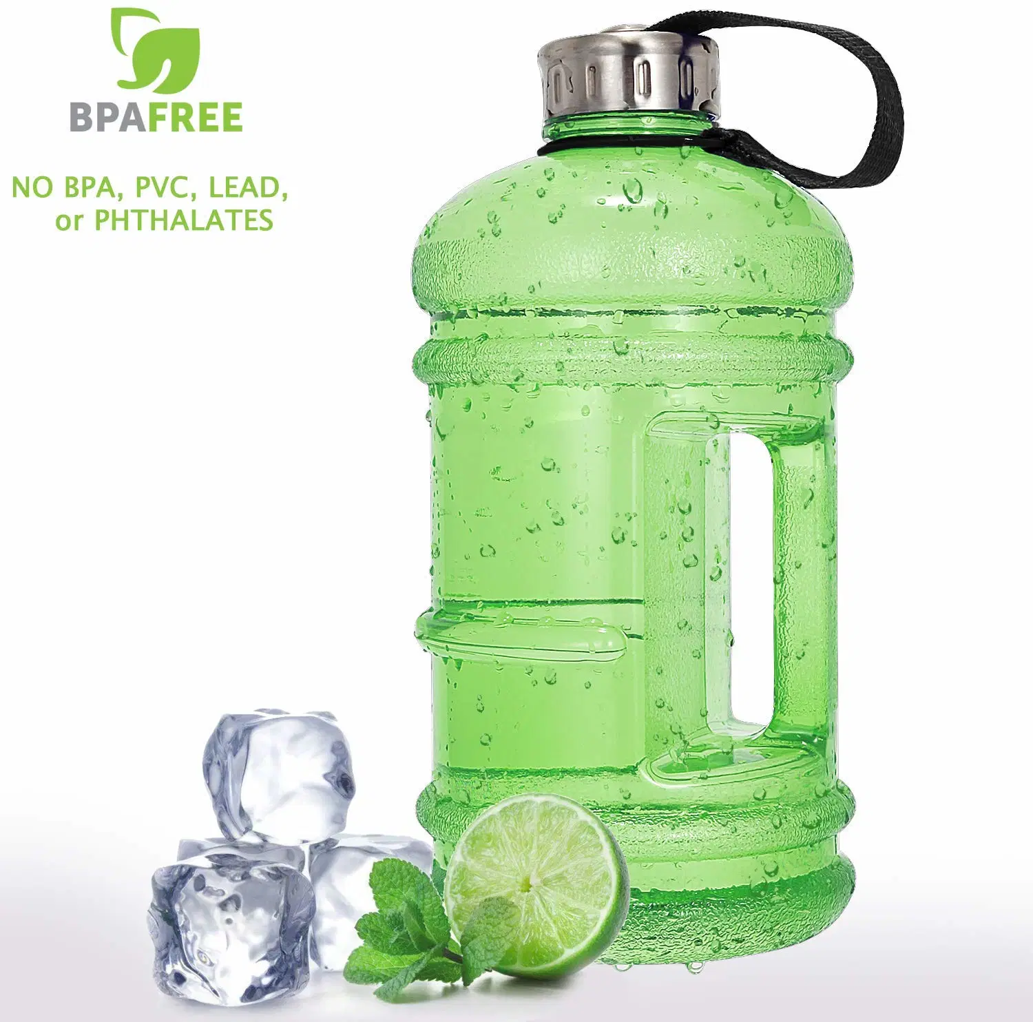 2,2l große Wasserflasche große Kapazität BPA frei auslaufsichere Hälfte Gallon Sport Wasserflasche für Fitness Fitness Athletic Fahrrad Camping