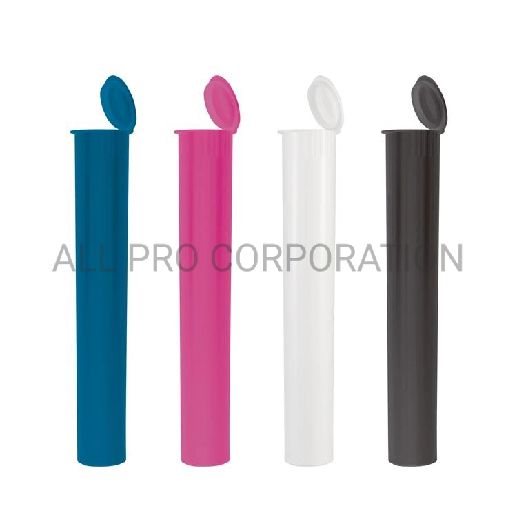 Child Resistant Plastic Joint Tube Doob Tube Pre Rolled Cone Pop Top Tube Package