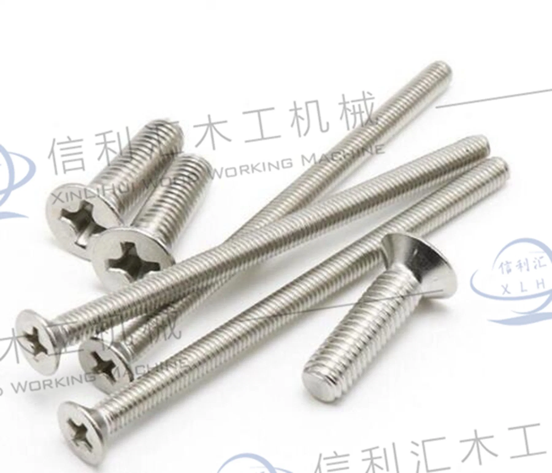 Factory Customized Stainless Thread Cross Flat Head Machine Screw for Fastener