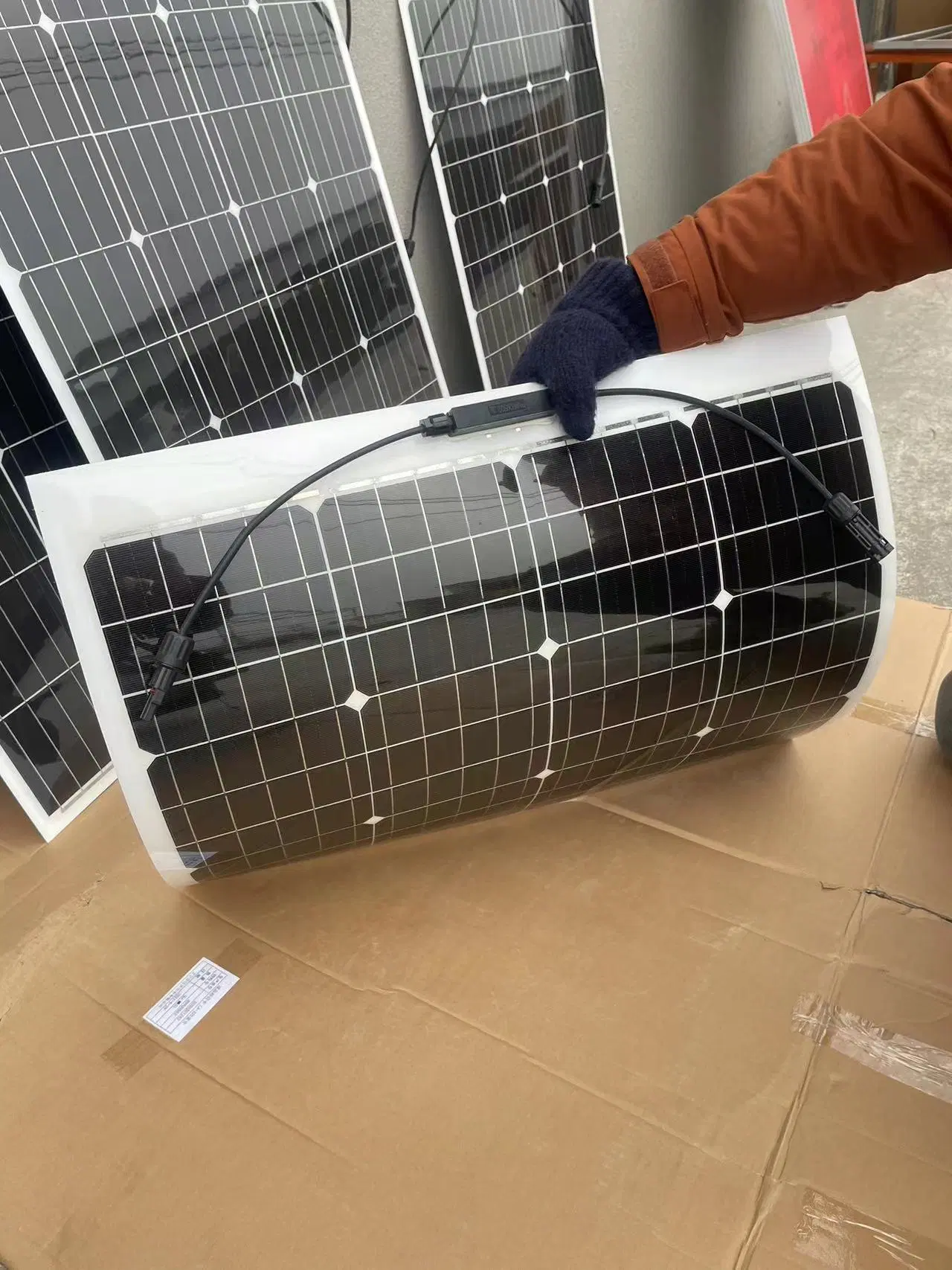 Flexible 100W Panel Solar portátil Panel Solar Mini Panneau Solaire Para techo/Carport/Boat use 50W 180W 300W