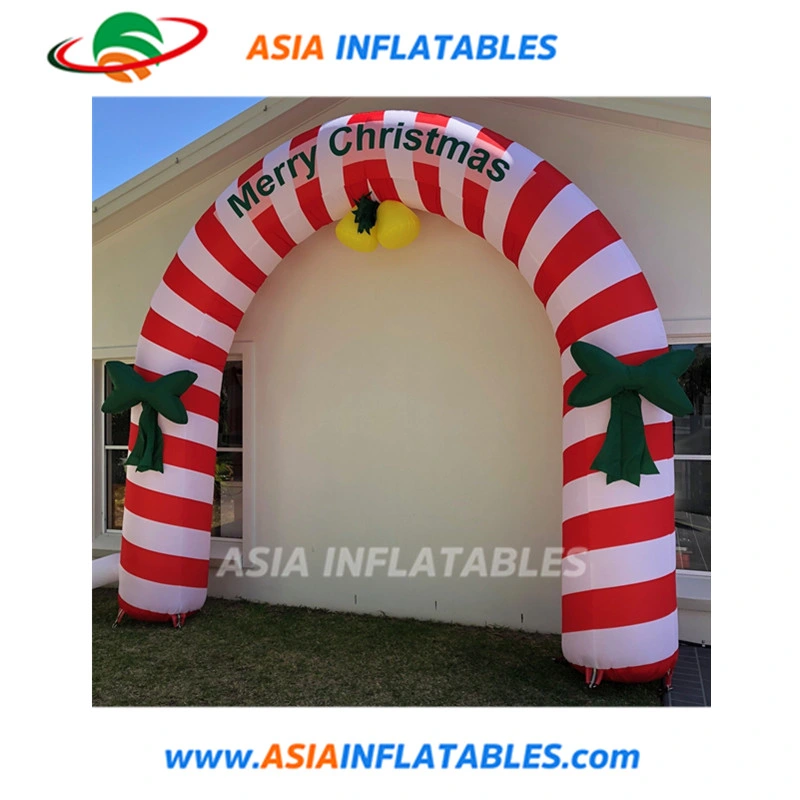 Lovely Pink Candy Cane Christmas Decorative Inflatable Birthday Party Arch